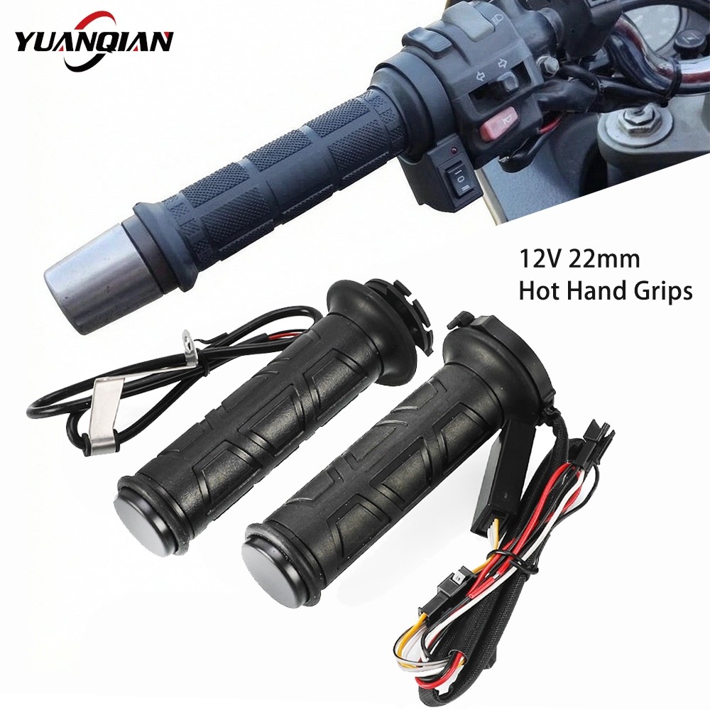 12V 22mm ホットハンドグリップ ヒーターグリップ L - Handlebar Grip Heated のレビューと価格