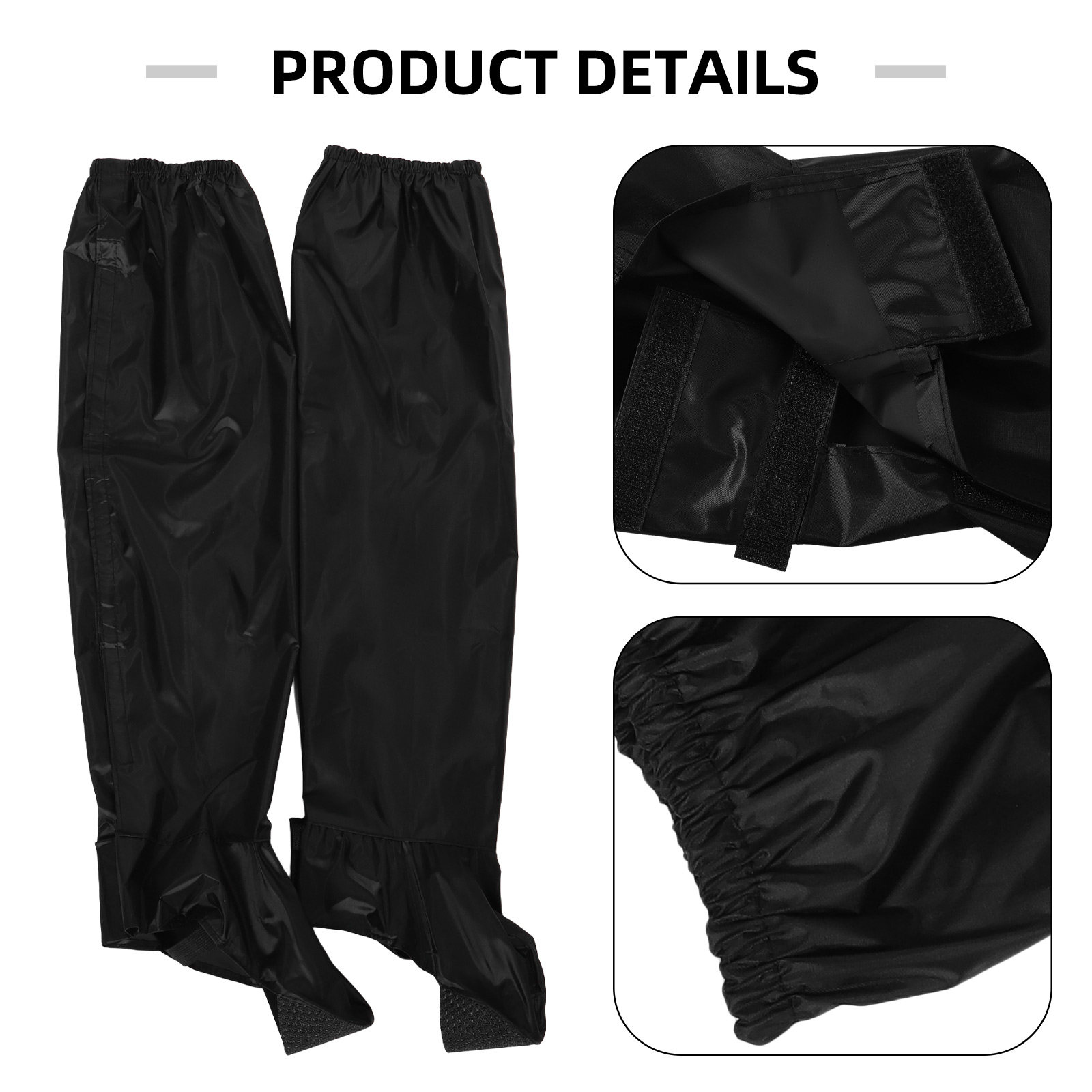 1組の男女兼用バイク用レインパンツ。防水・防風機能付きで、ラ - Motorcycle Gear Mens のレビューと価格
